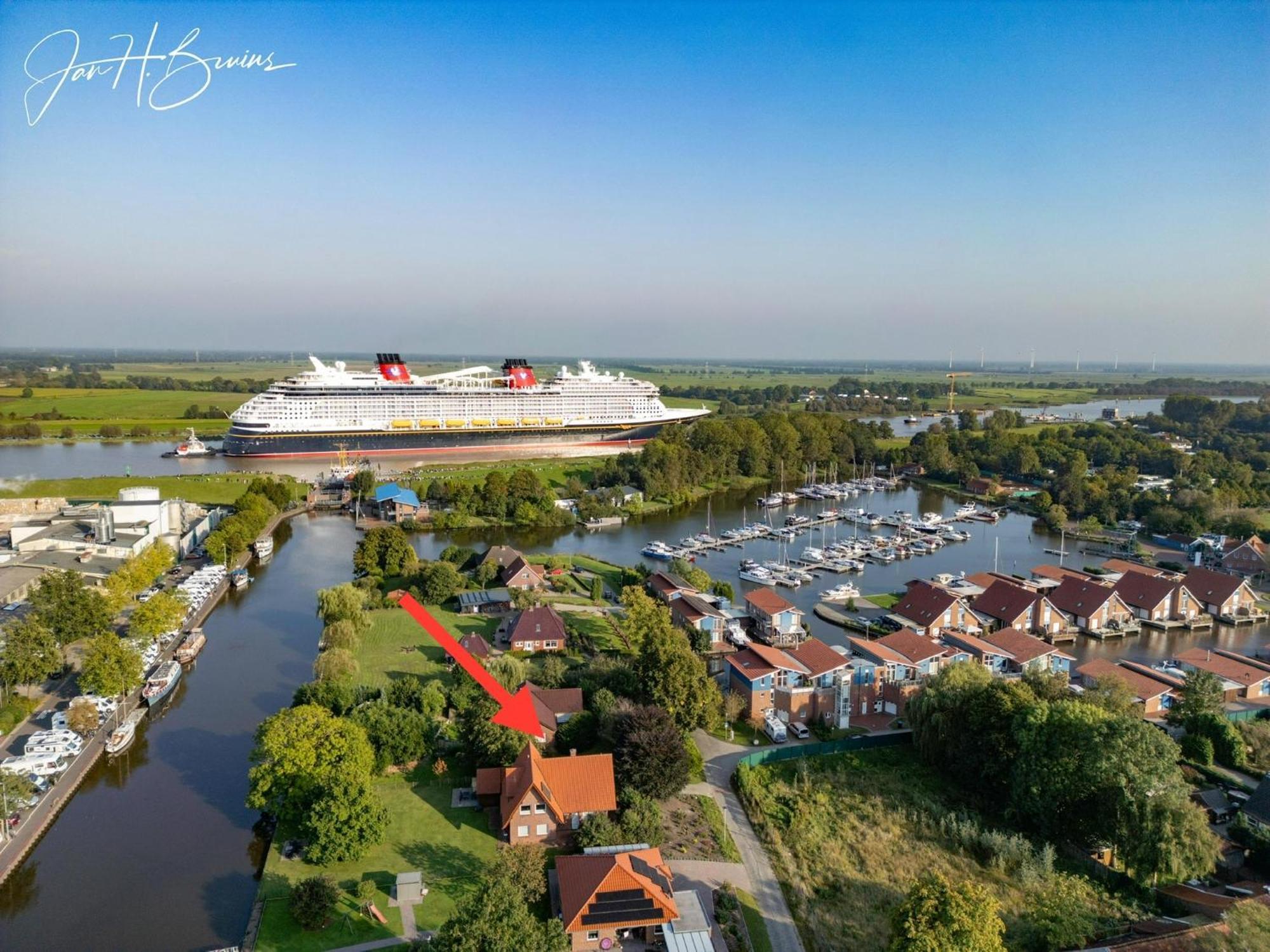Hafenfewo Weener - Urlaub Direkt Am Wasser Exterior foto